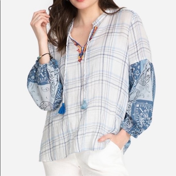 NWT Johnny Was Effortless Peasant Blouse - Picture 3 of 8
